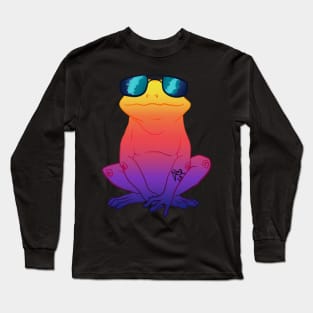 Cool frog with glasses! Long Sleeve T-Shirt